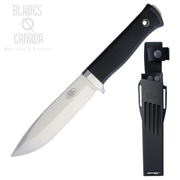 Fallkniven Fixed Blade Knife, Laminate Cobalt, Zytel Sheath, FNS1PRO10